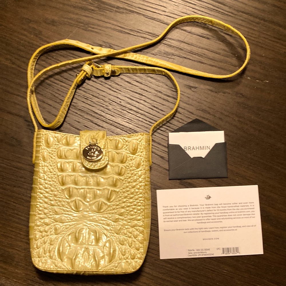 Brahmin Crossbody - Marley- Lemonade Melbourne (yellow)